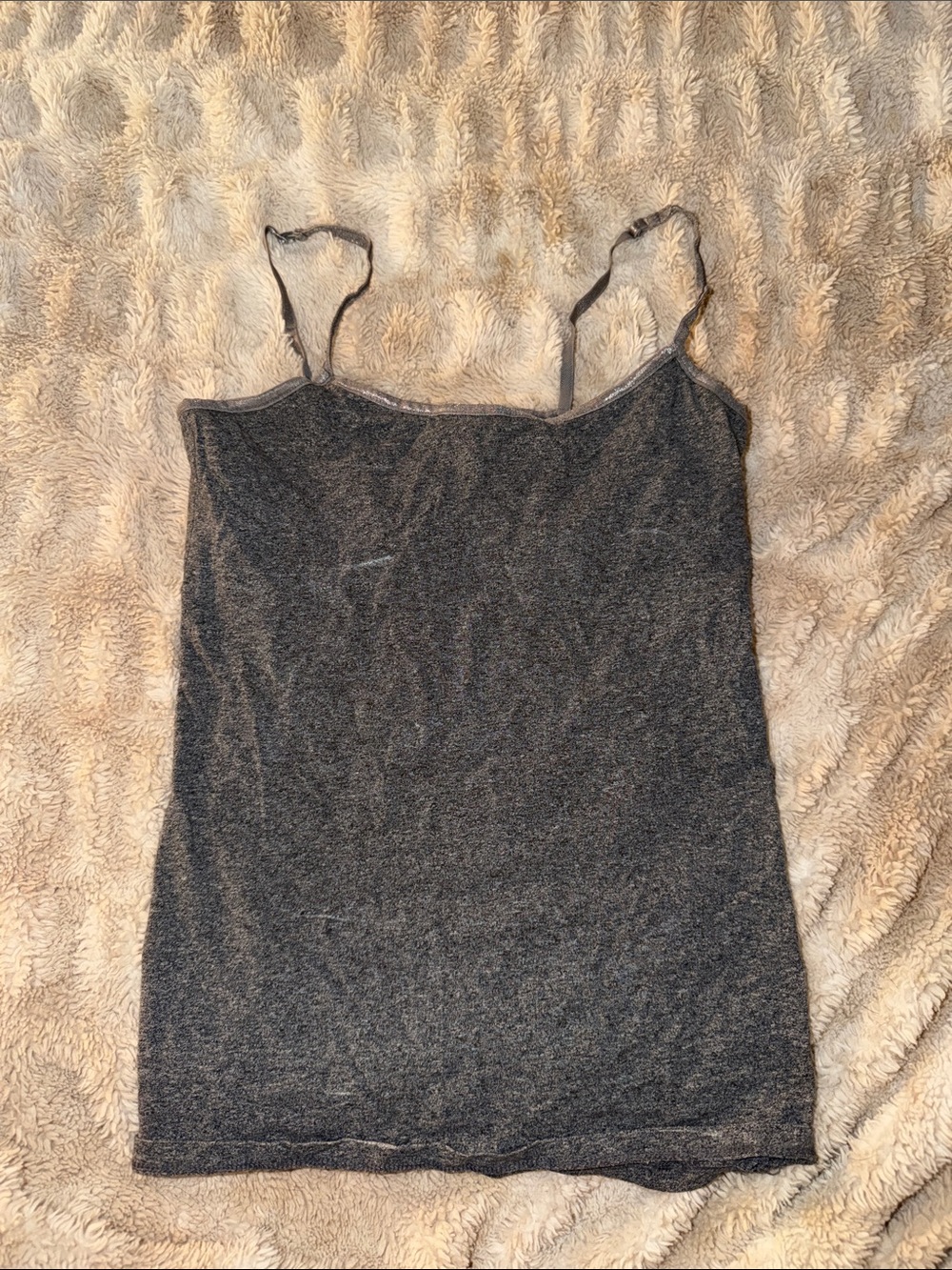 Women’s Charcoal Gray Spaghetti Strap Tank Top